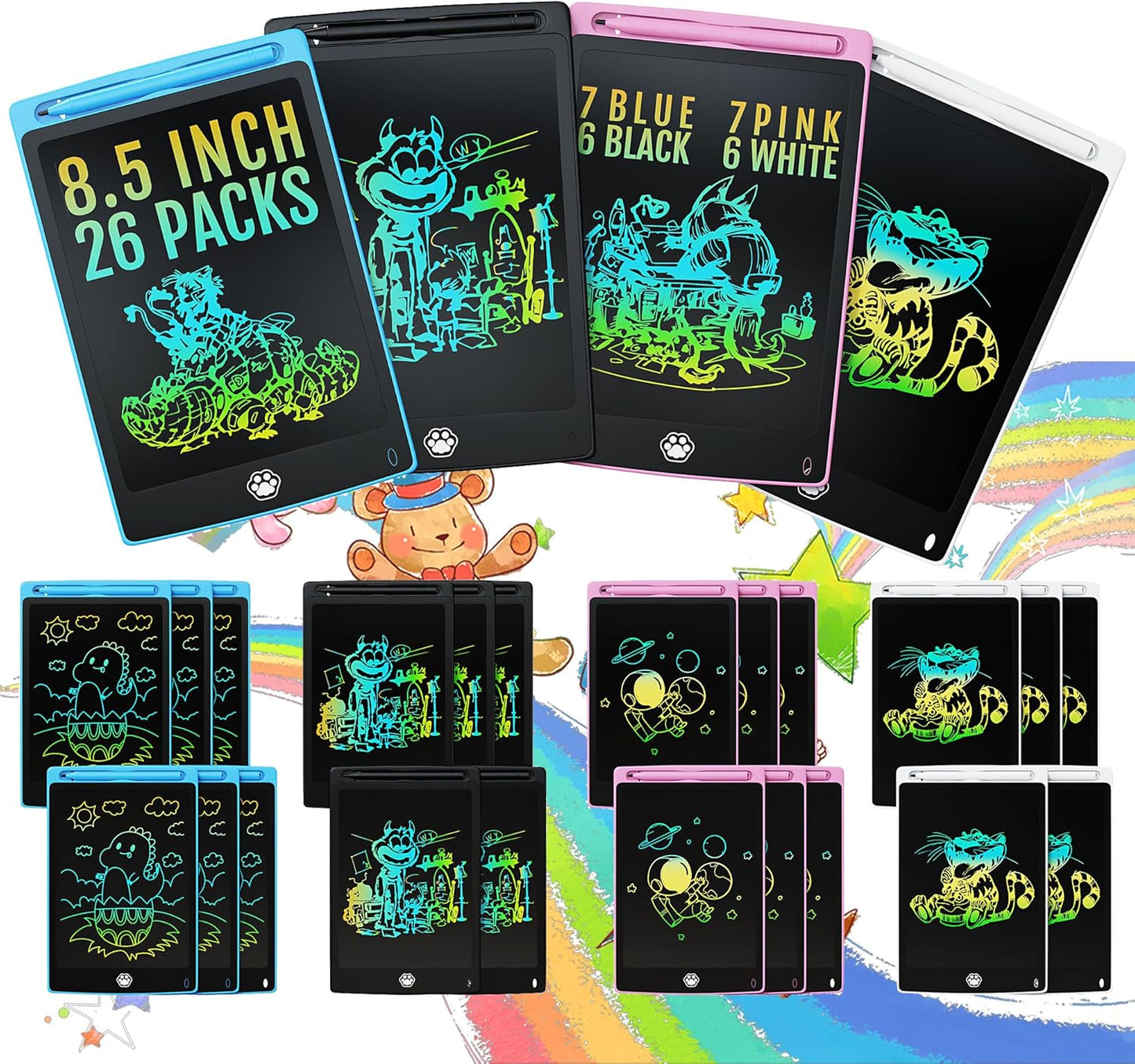 26 Packs LCD Writing Tablet for Kids and Adults Learning Fun