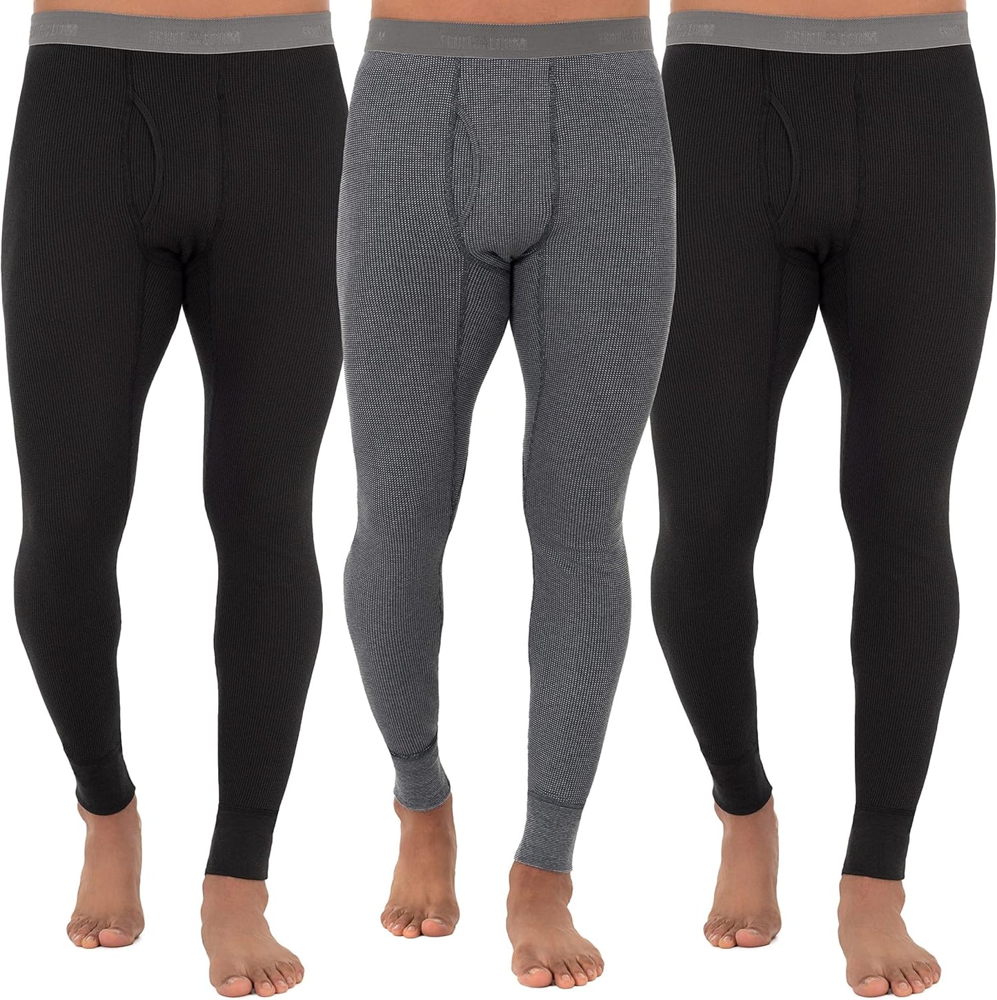 Fruit of the Loom Men's Recycled Premium Waffle Thermal Long Johns