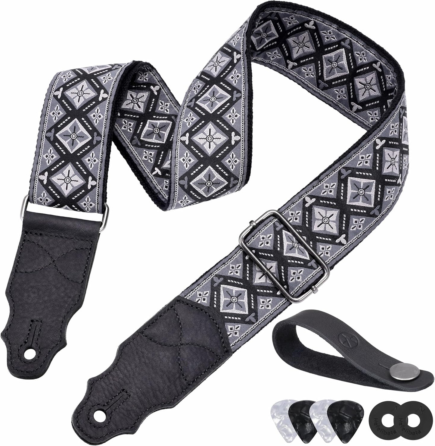 YIKOKO Leather Guitar Strap - Comfort and Style!