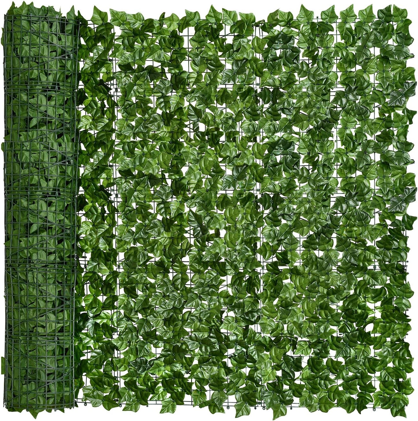 Artificial Faux Ivy Hedge Privacy Fence for Outdoor Decor