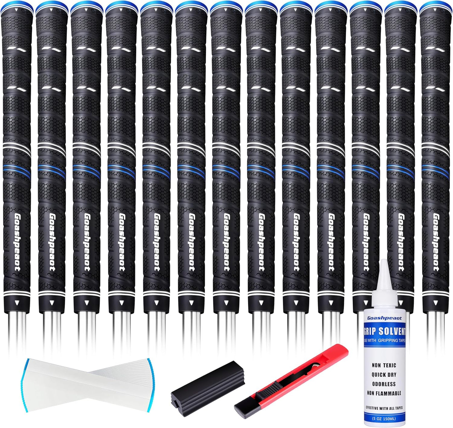 Wrap Golf Grips 13 Pack with Advanced Surface Texture for Control