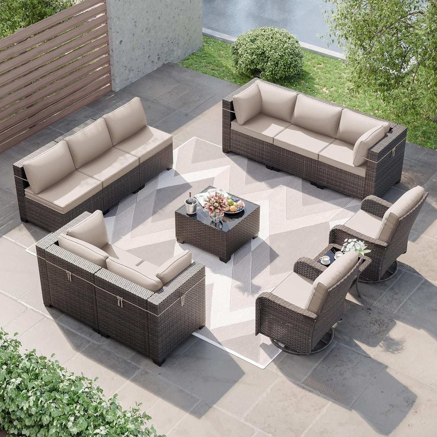 Kurapika 12 Pieces Patio Furniture Set for Ultimate Comfort