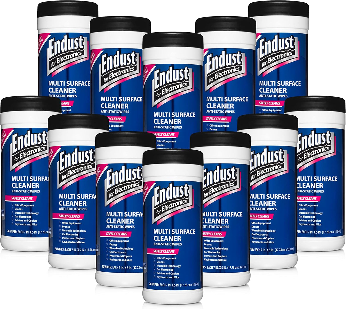 Endust Electronics Cleaning Wipes for Streak-Free Screens