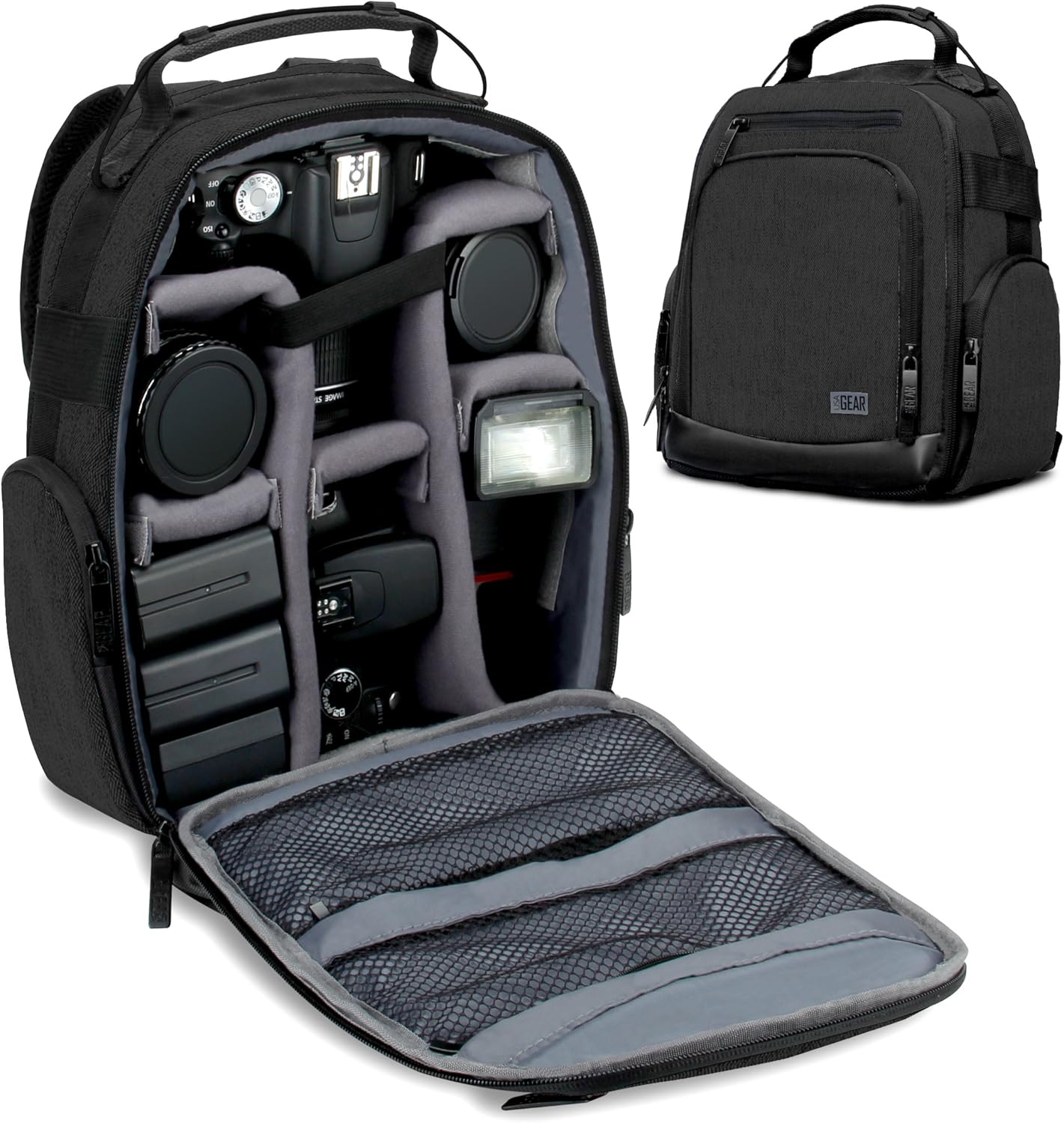 USA GEAR Camera Backpack with Customizable Dividers