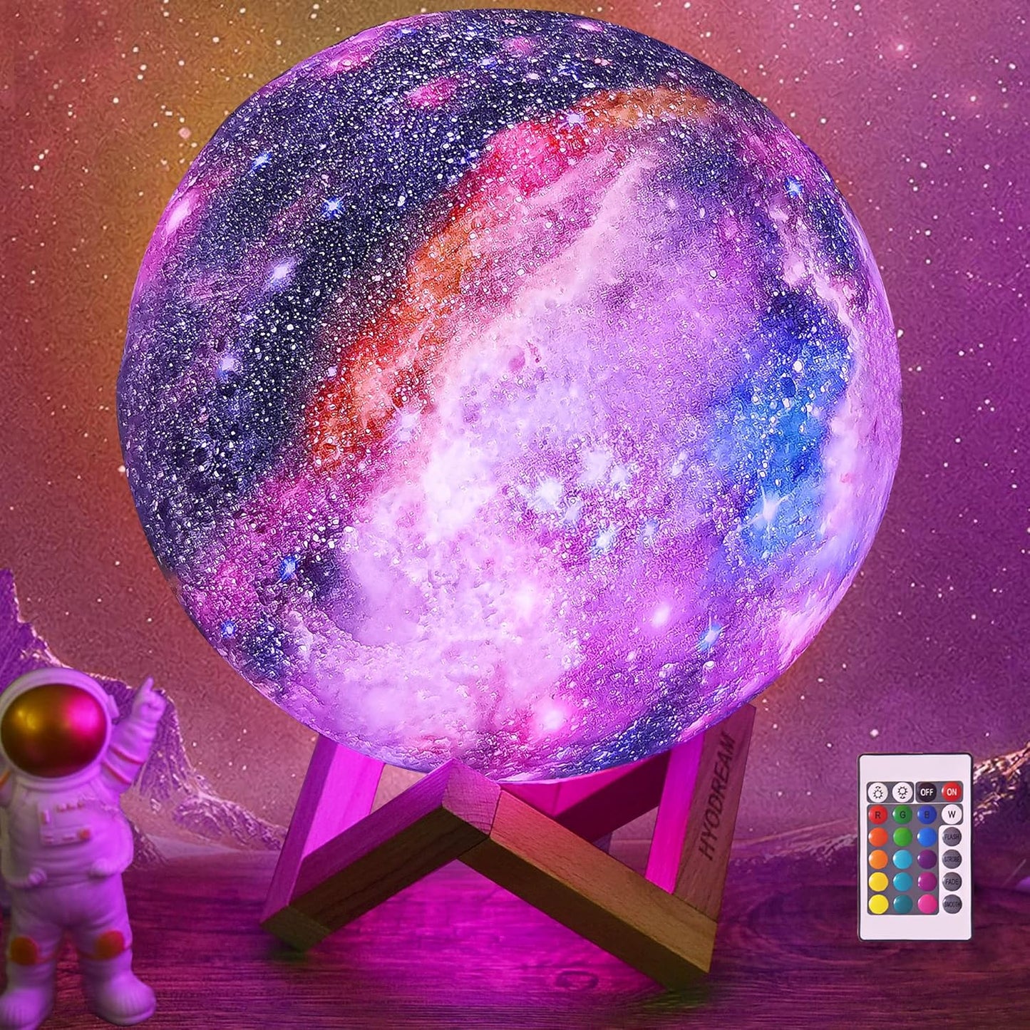 7.9 inch Large Moon Lamp with Touch and Remote Control Features