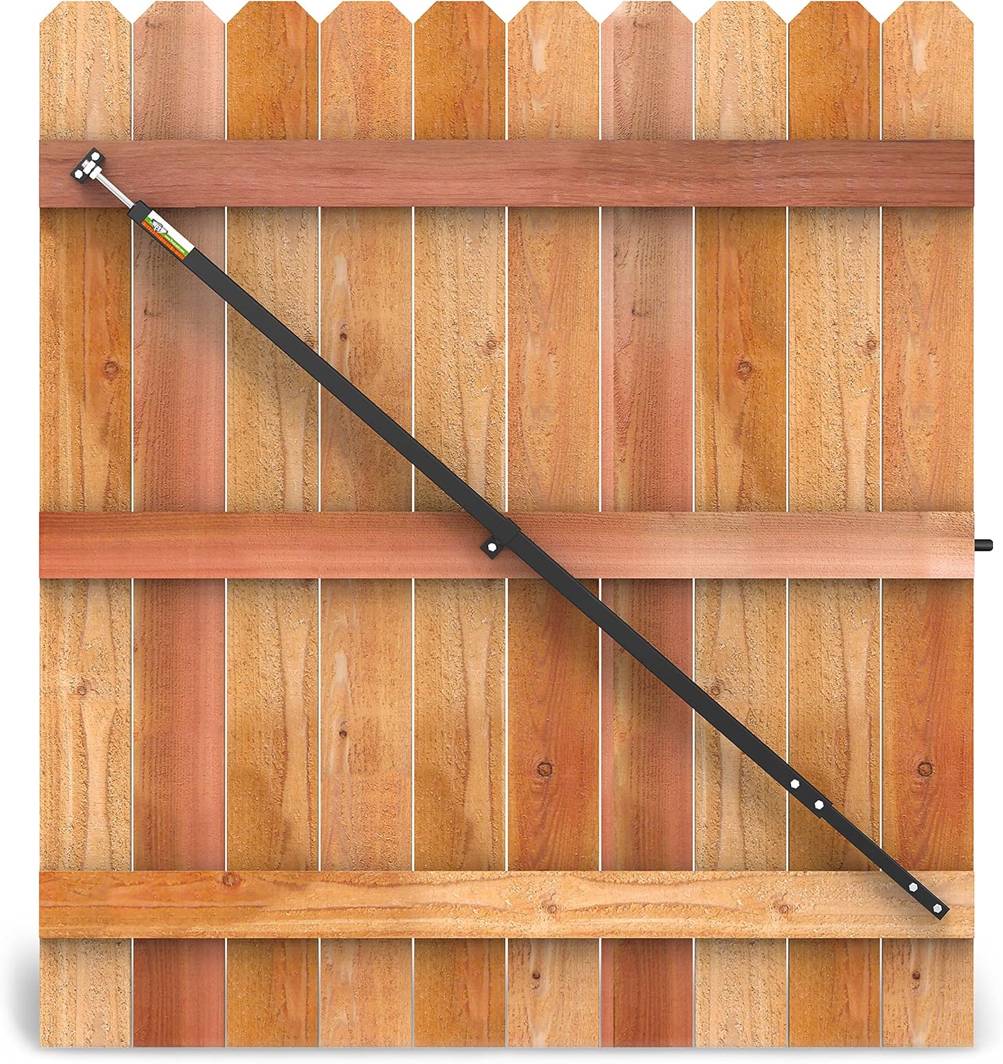 10ft Telescopic Gate Brace for Wood Privacy Fence Anti Sagging