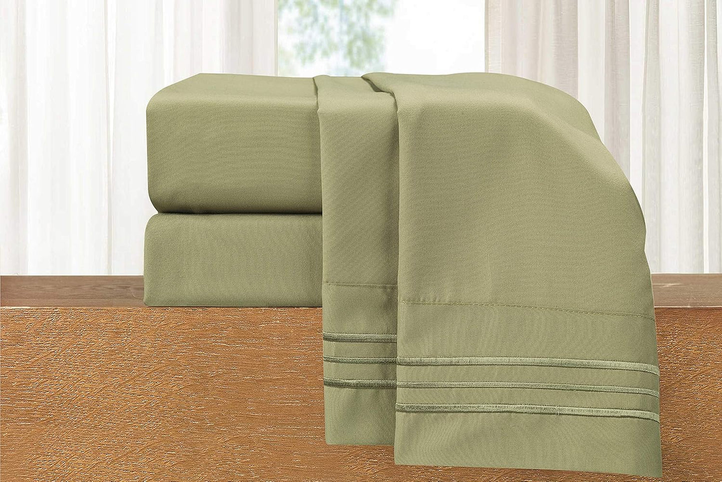 Elegant Comfort Luxury 4-Piece Bed Sheet Set for California King