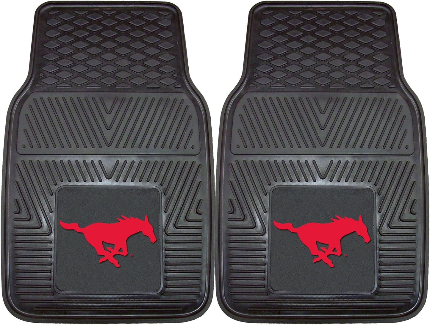 FANMATS 13010 SMU Mustangs Heavy Duty Vinyl Car Mat Set