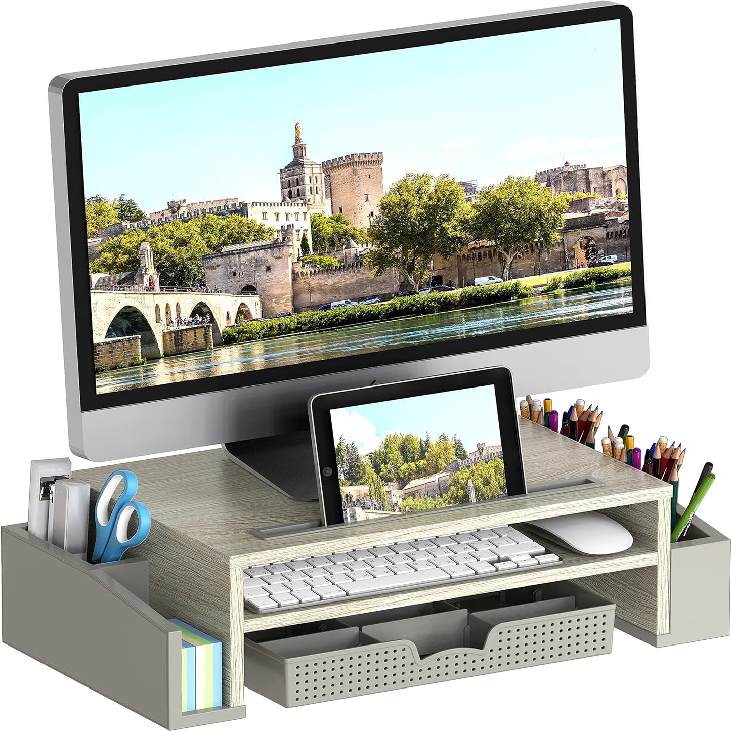 Adjustable Organizer Tray Desk Stand - Simplify Workspace
