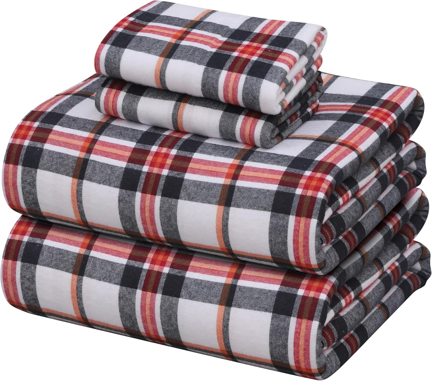 ZOYER Flannel Sheets Full Size Set - Soft Cozy Deep Pocket