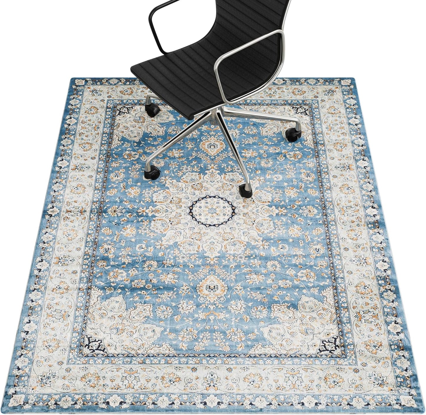 Non-Slip Blue Hardwood Floor Chair Mat - Prohalo