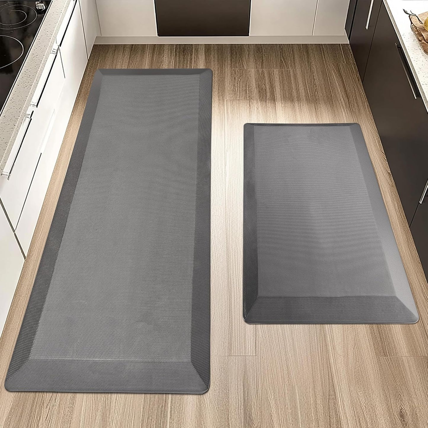 2 PCS Extra Thick Anti Fatigue Kitchen Mats for Comfort