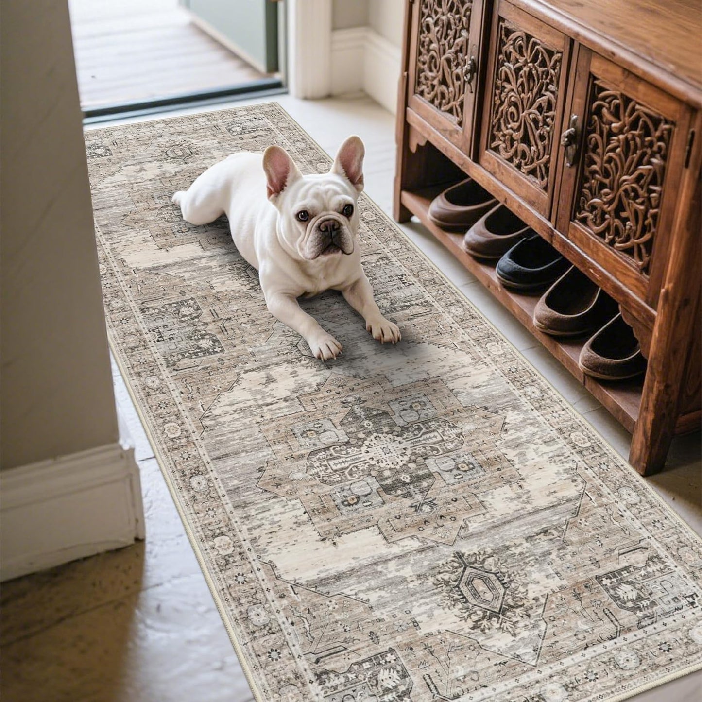 RUUGME Washable 2x6 Runner Rugs - Boho Vintage Style