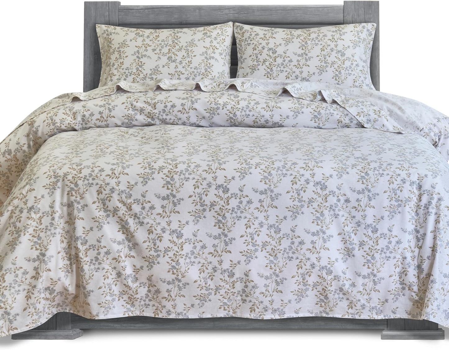 Elegant Comfort Soft 4-Piece Turkish Cotton Flannel Sheet Set