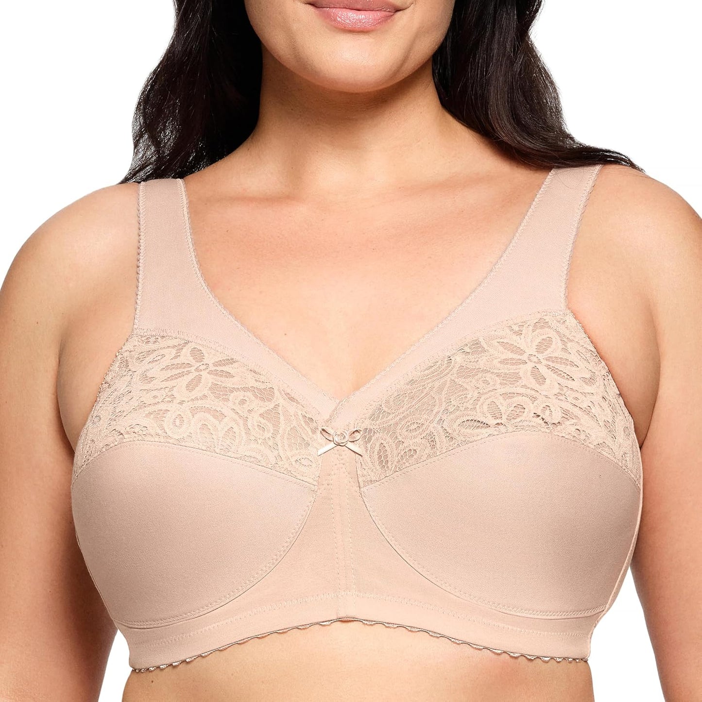 Glamorise Womens MagicLift Cotton Support Bra Wirefree #1001 Review