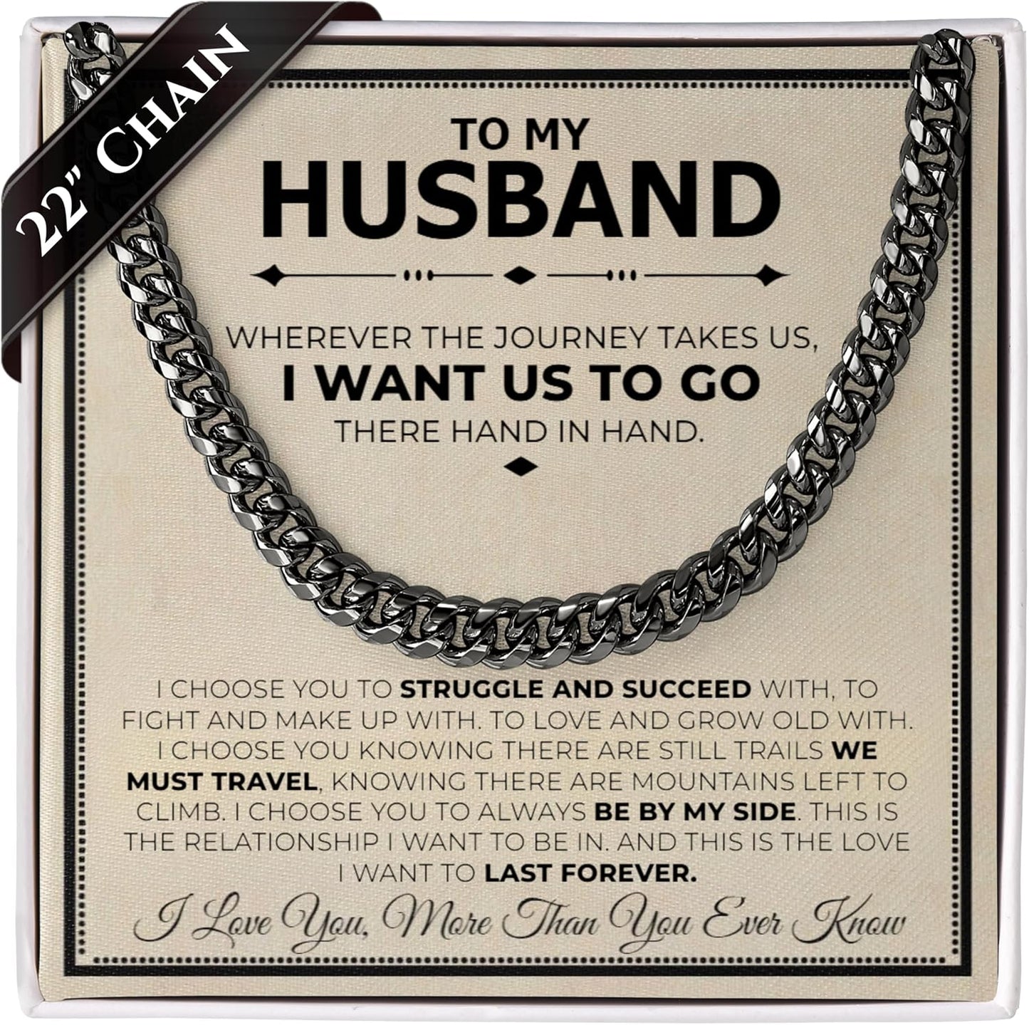 Classic Steel Bracelet Gift Set for Husband - Romantic Jewelry