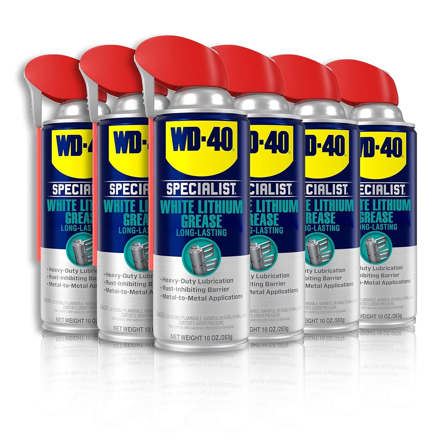 WD-40 Specialist White Lithium Grease Spray for Heavy-Duty Use