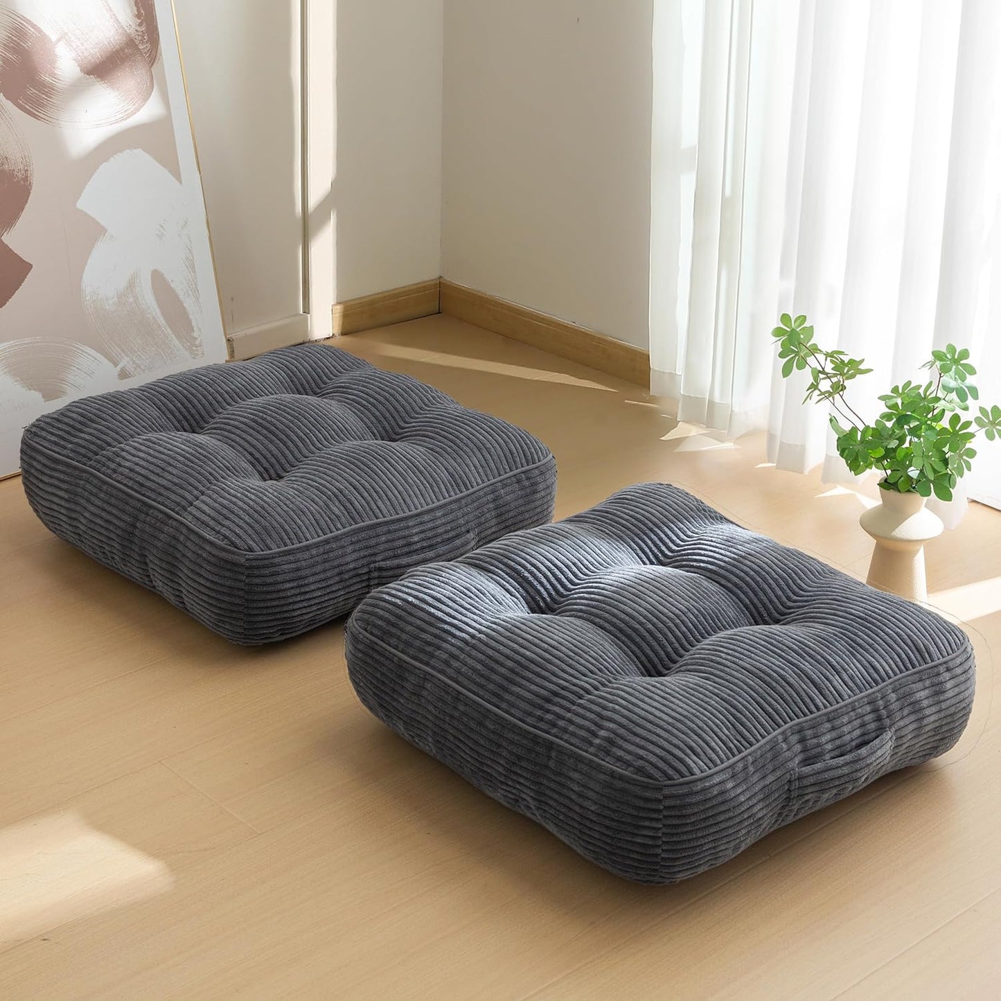 6 Inch Washable Floor Pillow Cushion for Meditation and Yoga