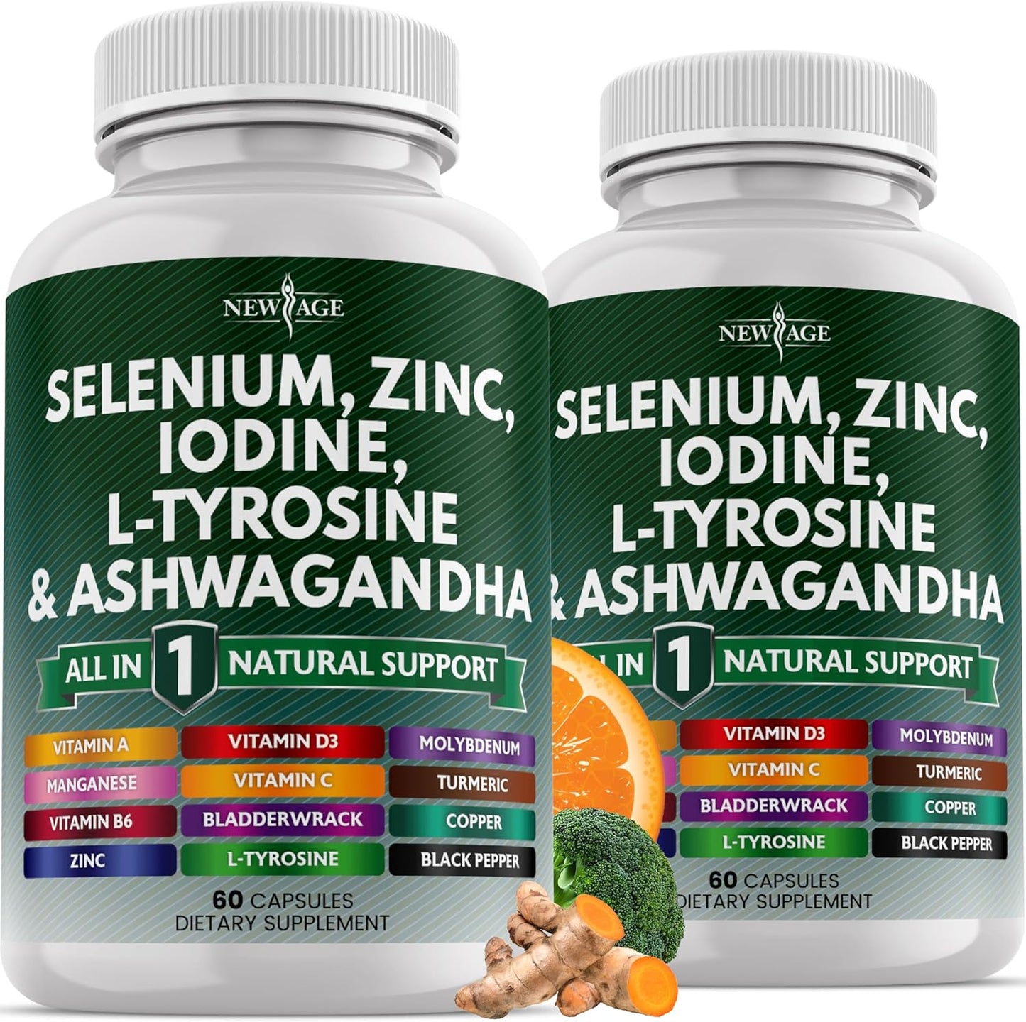 Selenium Supplement Blend with Zinc, Iodine, and Ashwagandha