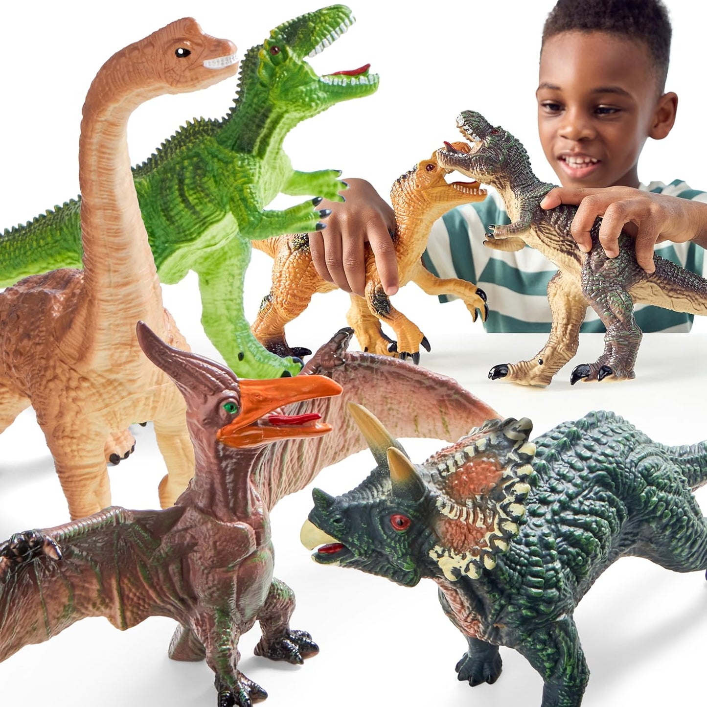 Big Dinosaur Toys for Toddlers - Jumbo Realistic Figures Set