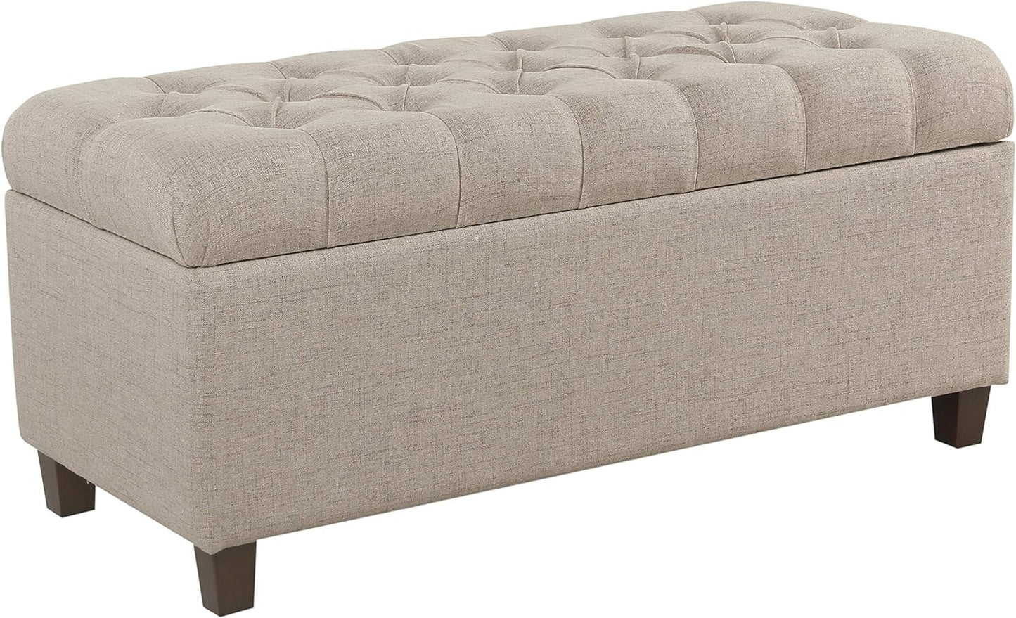 Tufted Ainsley Button Storage Ottoman Bench for Living Room
