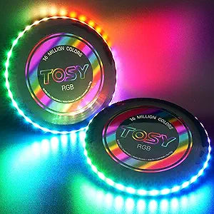 TOSY 36 & 360 LED Flying Disc - Bright Rechargeable Frisbee