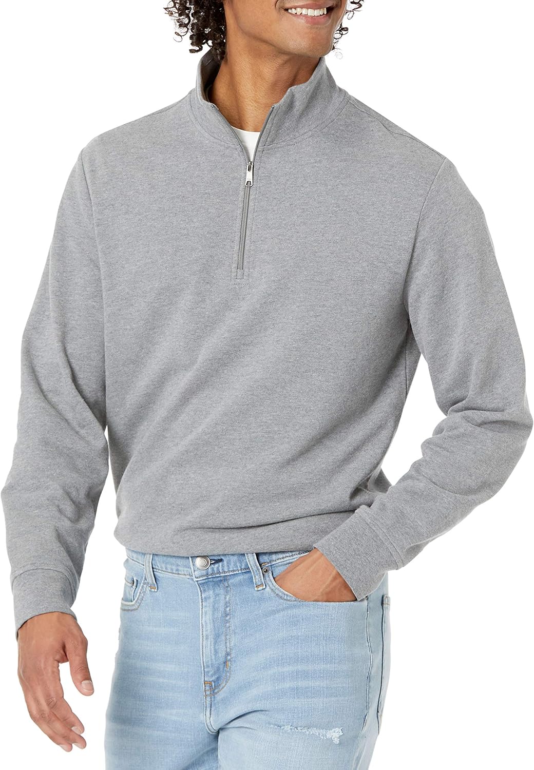 Essentials Men's Lightweight Quarter-Zip Sweatshirt
