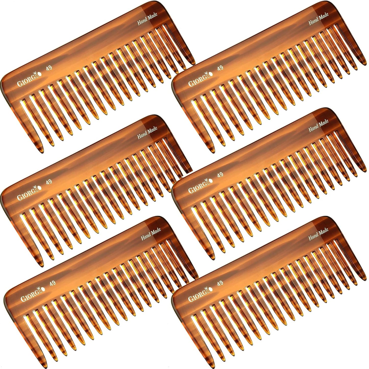 Giorgio G49 Large Hair Detangling Comb for Thick Curly Hair