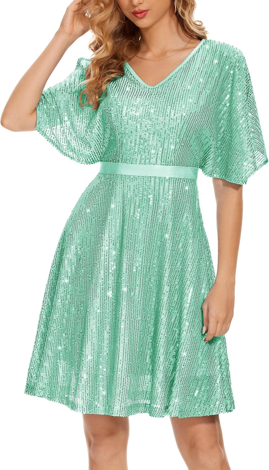 Wedtrend Women's Sparkly Sequin Dress for Cocktail Events