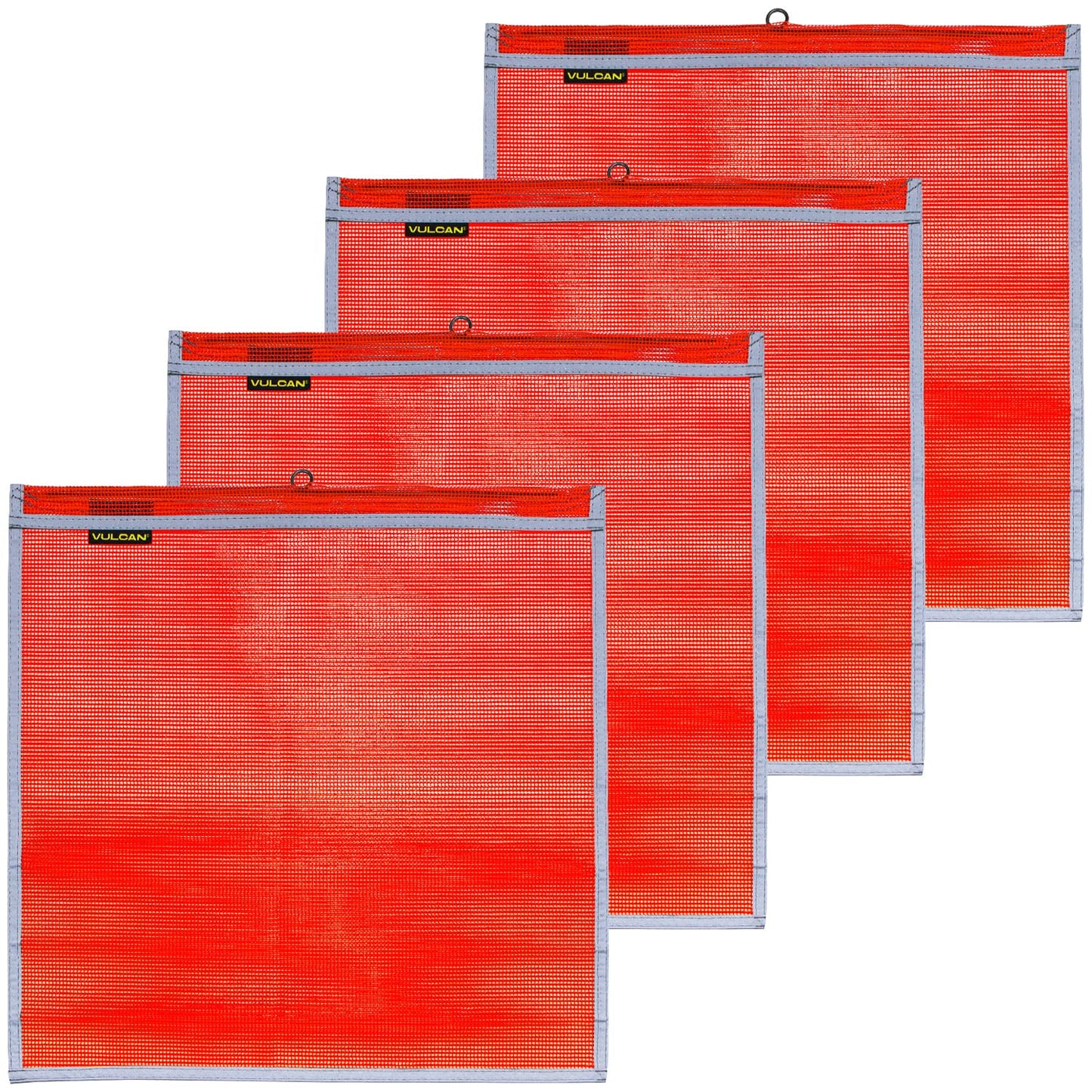 VULCAN Safety Flags for Wide Load Marking - Bright Orange 4 Pack
