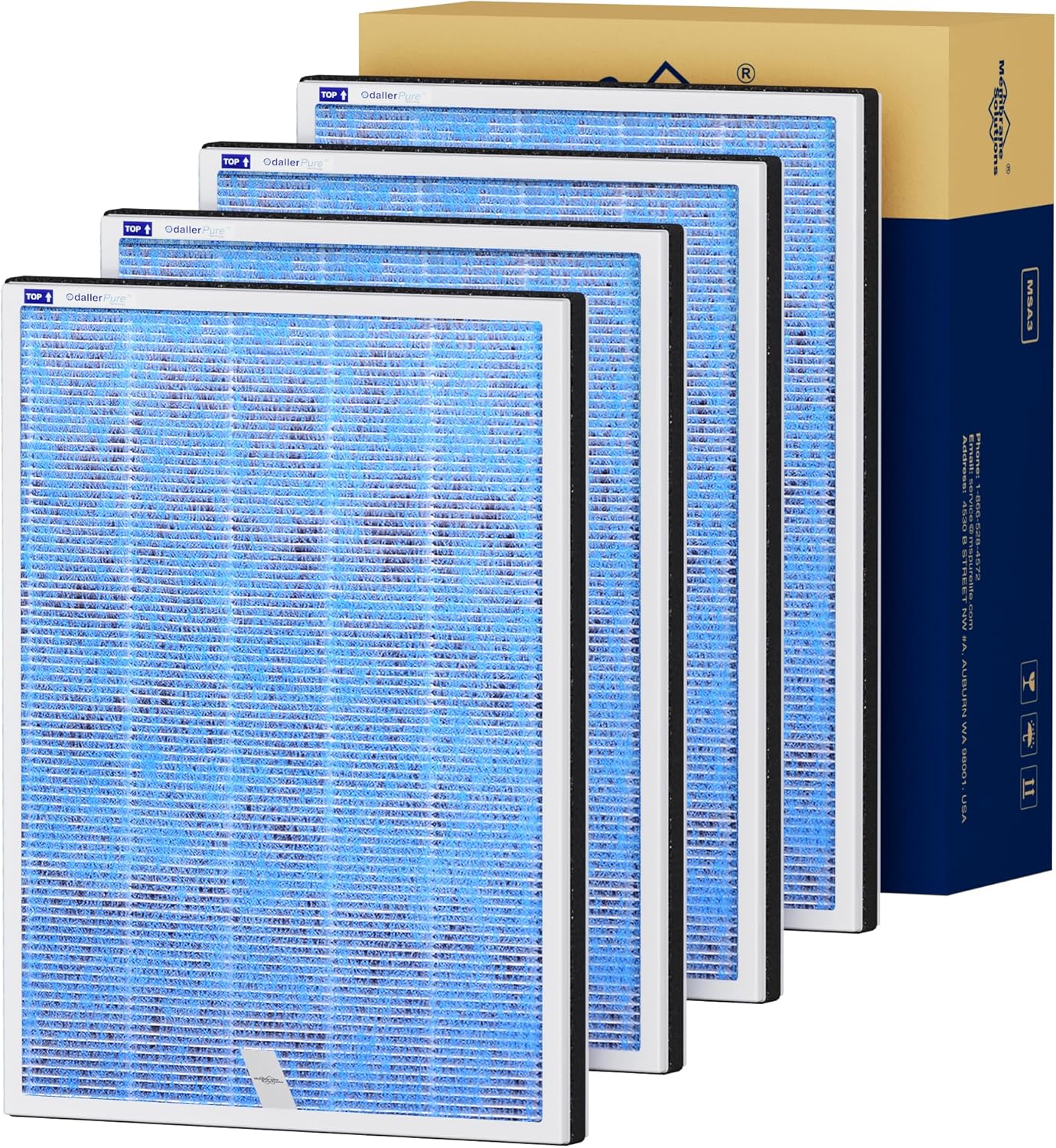 Membrane Solutions MSA3/MSA3S Air Purifier Filter Replacement Pack