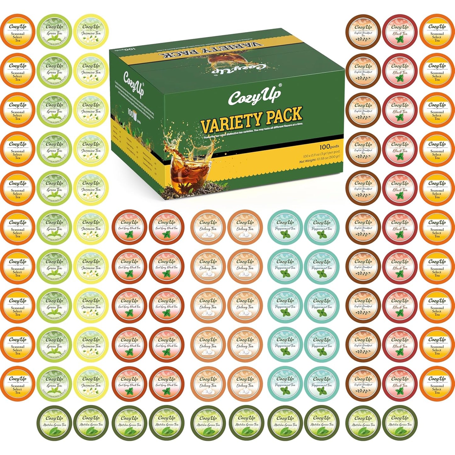 Cozy Up 100-Count Variety Pack Tea for Keurig Brewers
