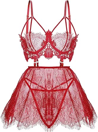SPORCLO Plus Size Lingerie for Women - Sexy Black Babydoll