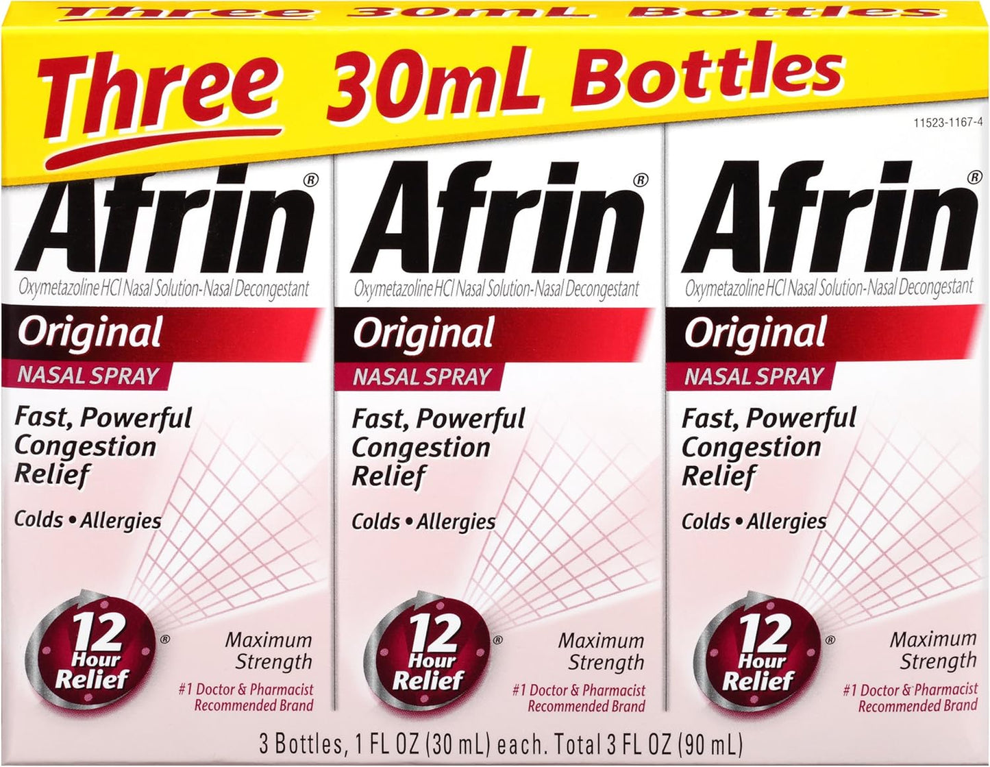 Afrin Original Nasal Spray for Fast Powerful Congestion Relief