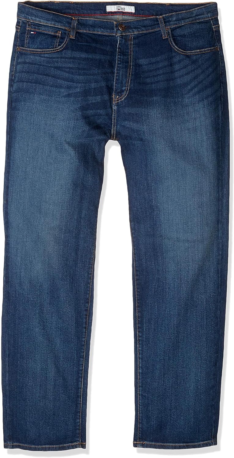 Tommy Hilfiger Mens THD Relaxed Fit Jeans for All-Day Comfort