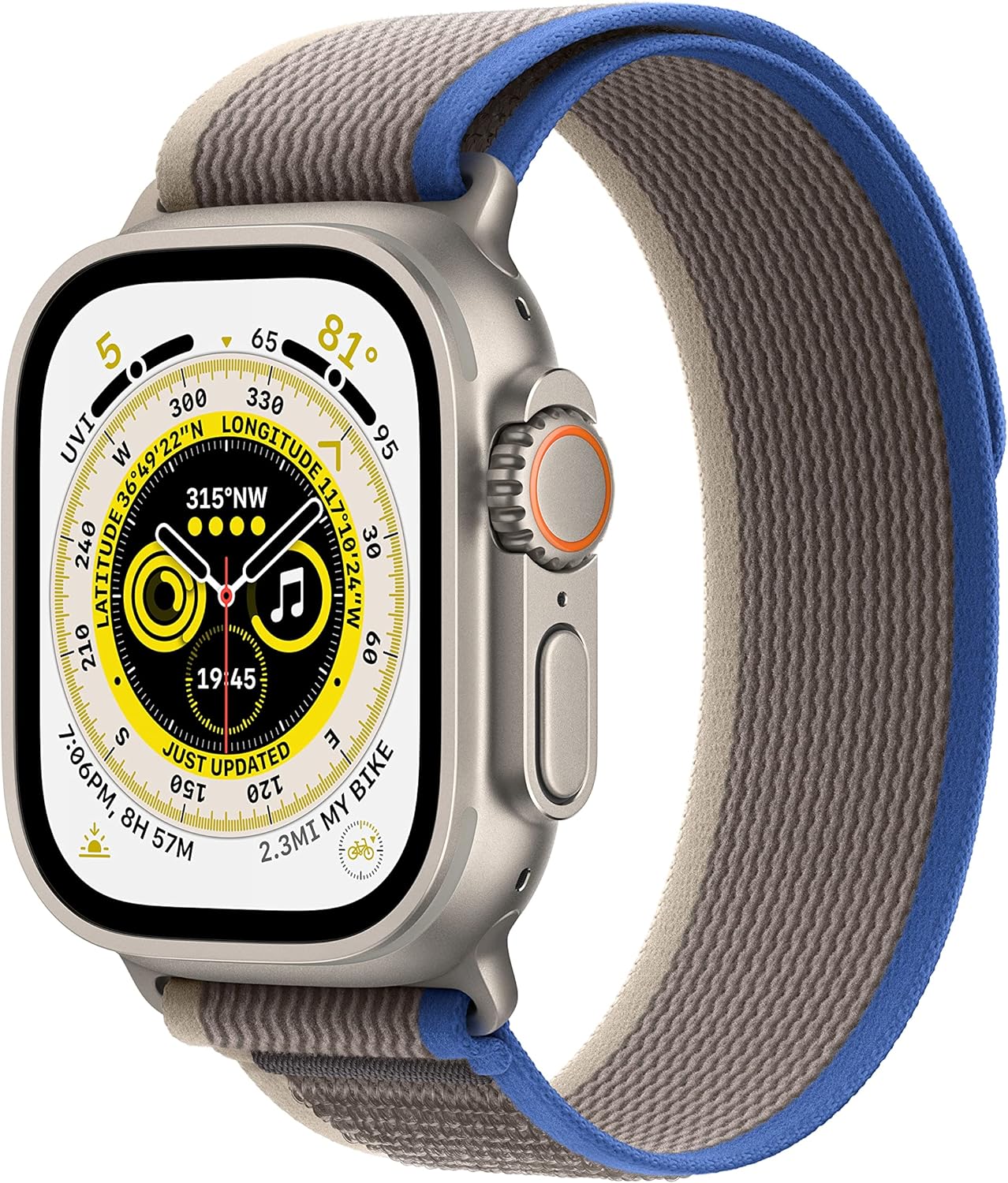 Apple Watch Ultra GPS Cellular 49mm Titanium Case for Adventurers