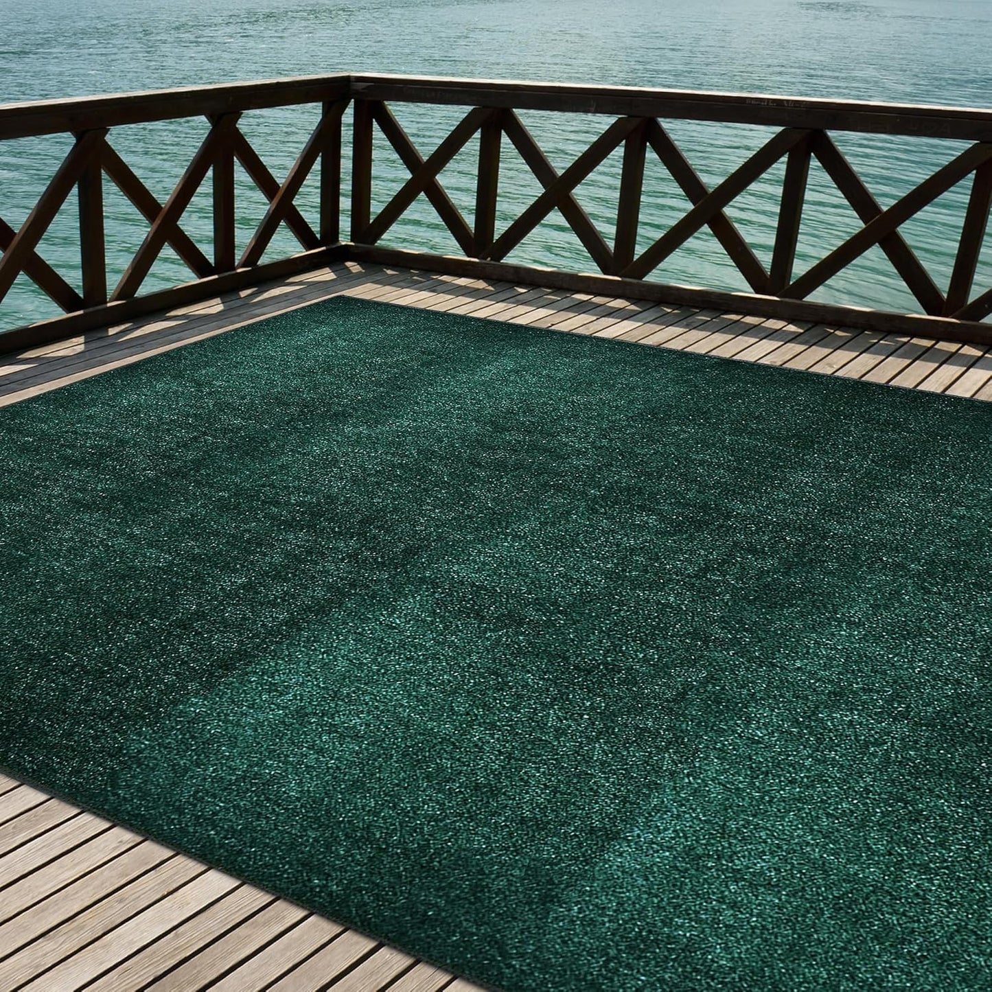 iCustomRug Indoor/Outdoor Turf Carpet for Patios and Yards