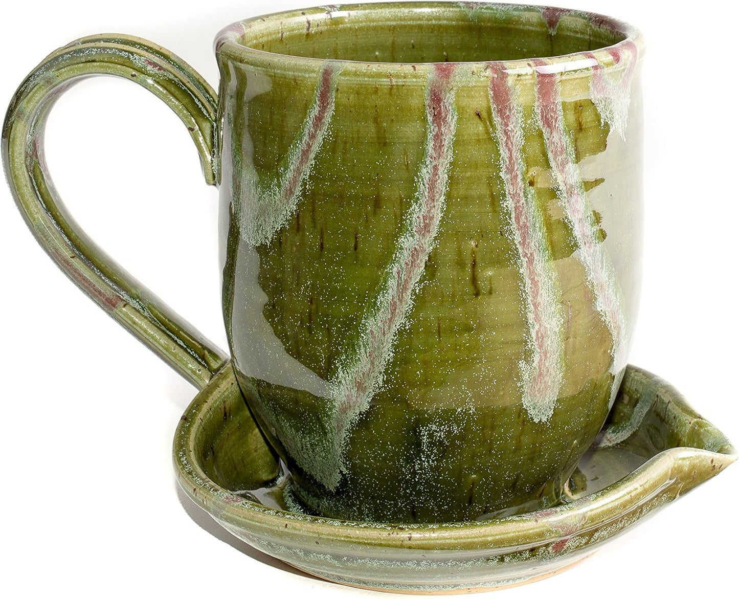 Midnight Sun Pottery Ceramic Bacon Cooker - Green - Crispy Bacon Delight!