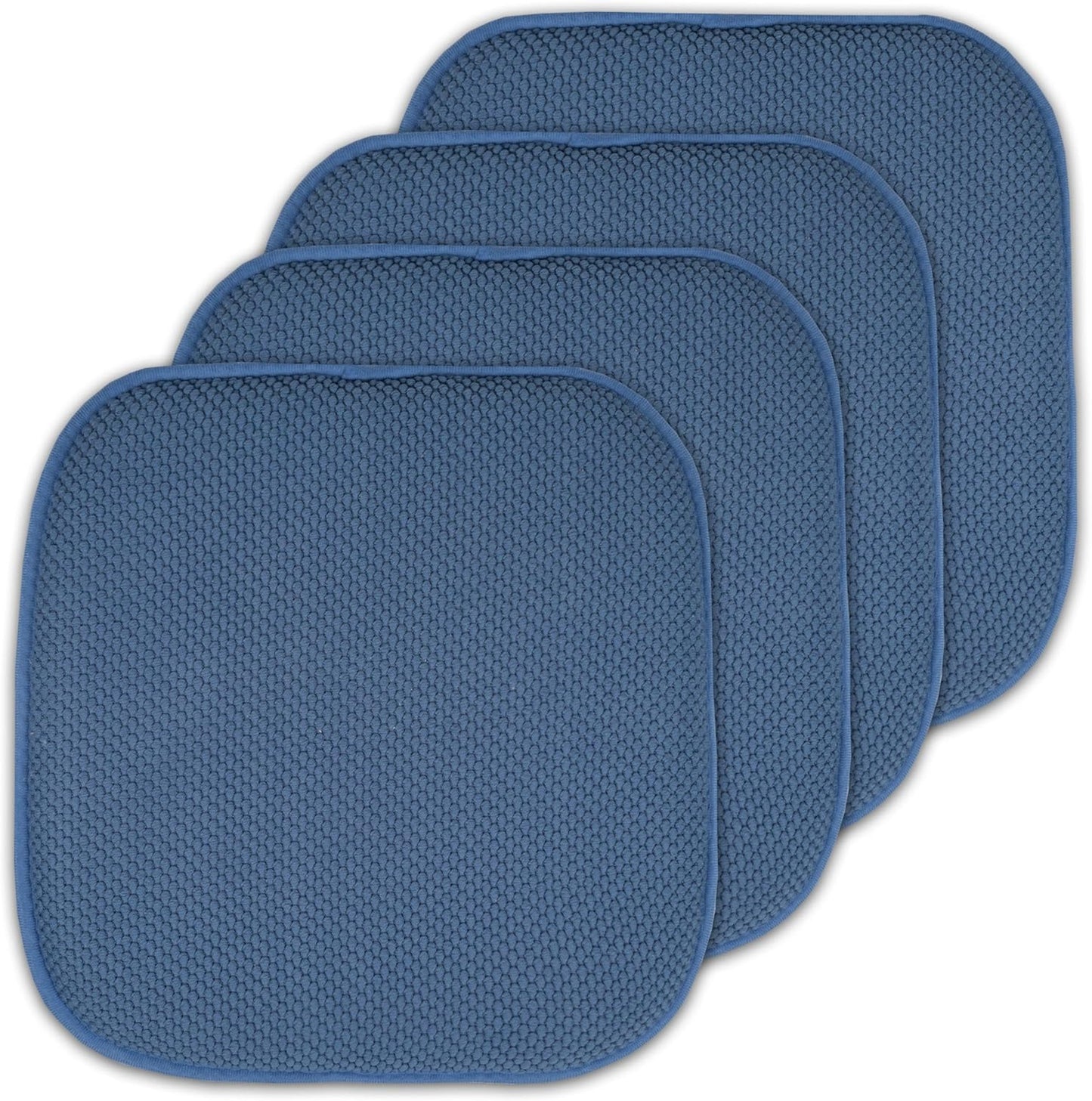 Memory Foam Honeycomb Nonslip Chair Cushion Pads - 4 Pack