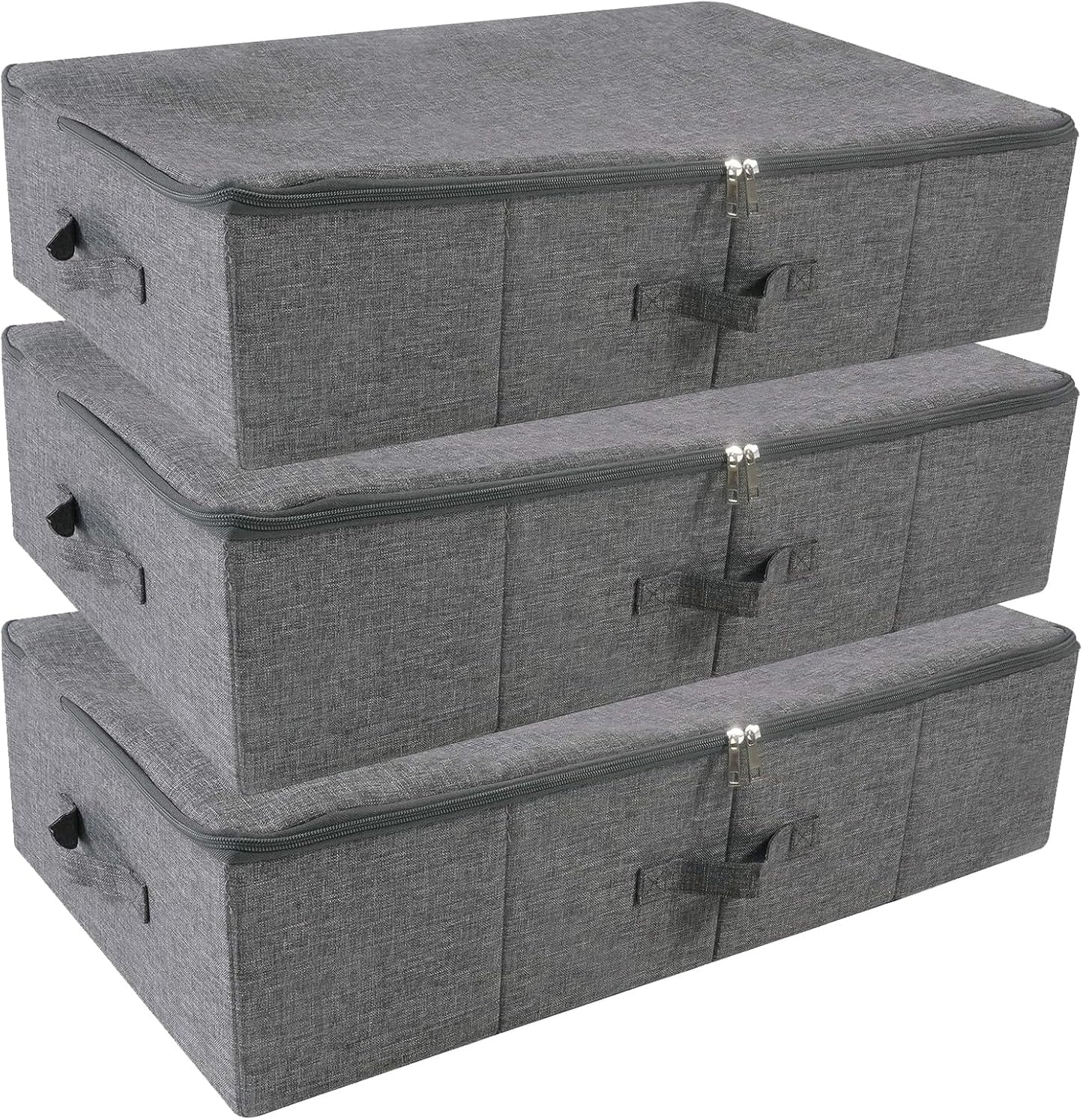 Folding Washable Rigid Underbed Storage Boxes for Efficient Space