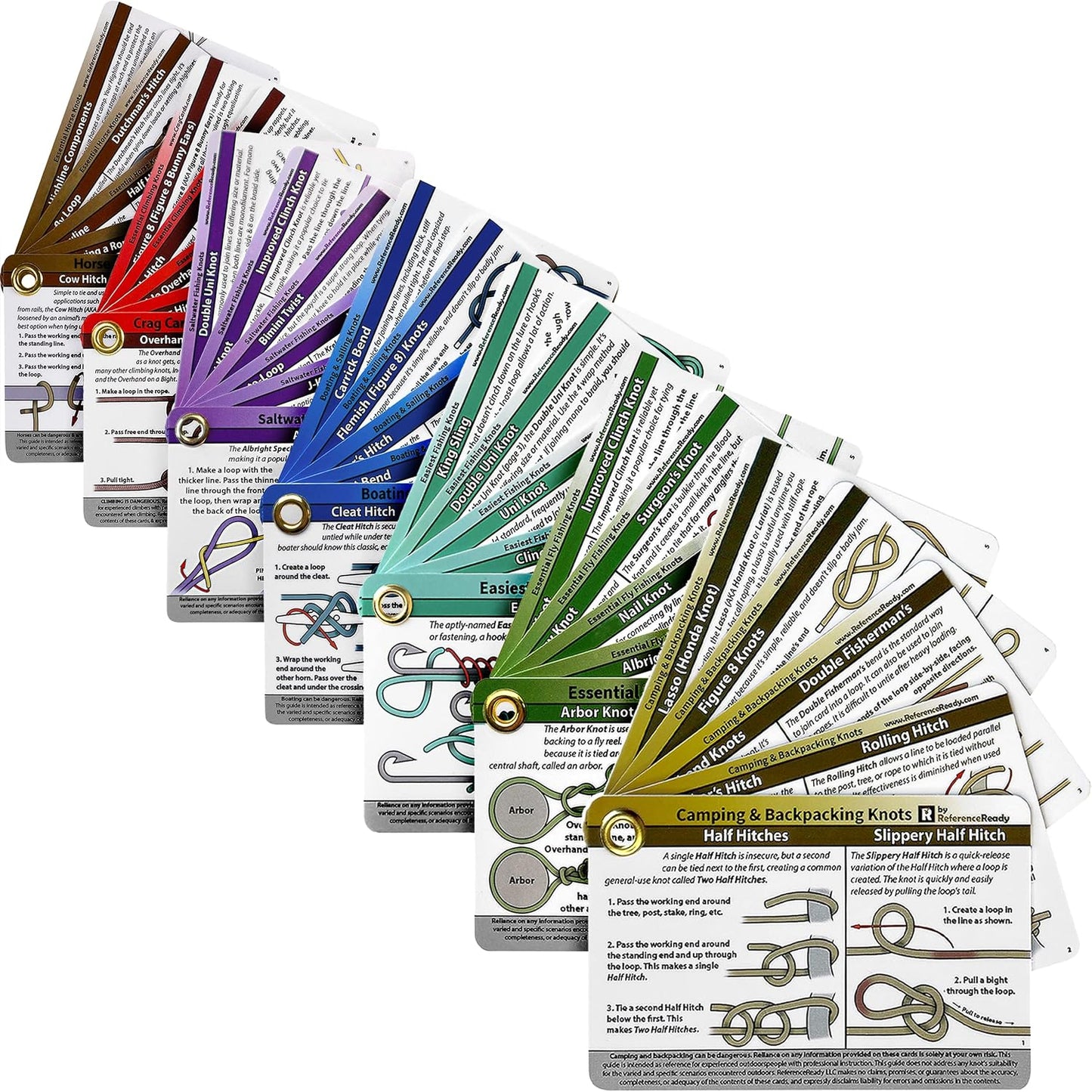 Complete Knot Card Bundle with 76 Waterproof Knot Guides