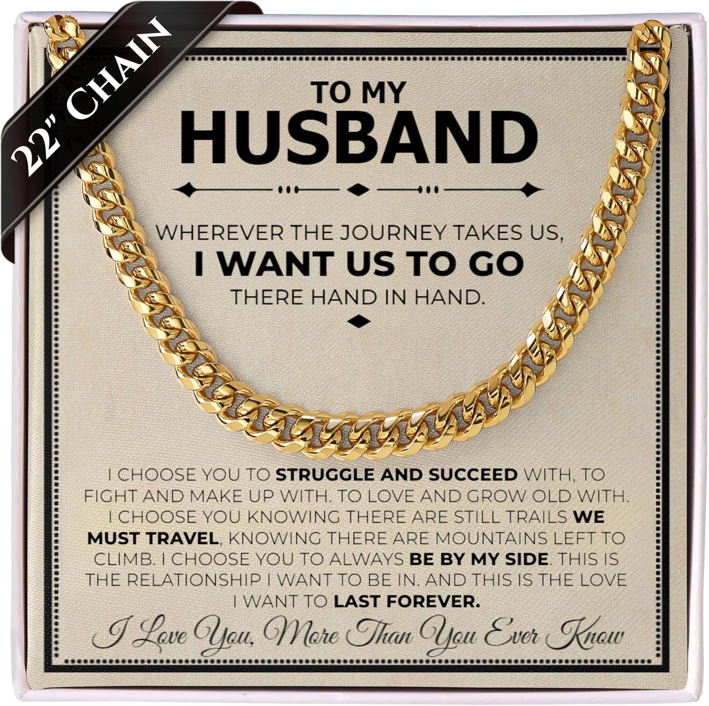 Classic Steel Bracelet Gift Set for Husband - Unique Romantic Gift