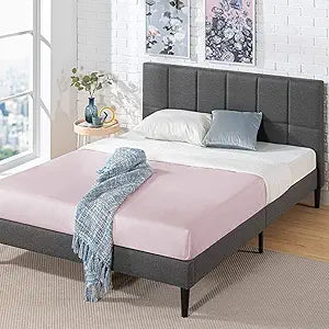 ZINUS Lottie Upholstered Platform Bed Frame for Twin Size