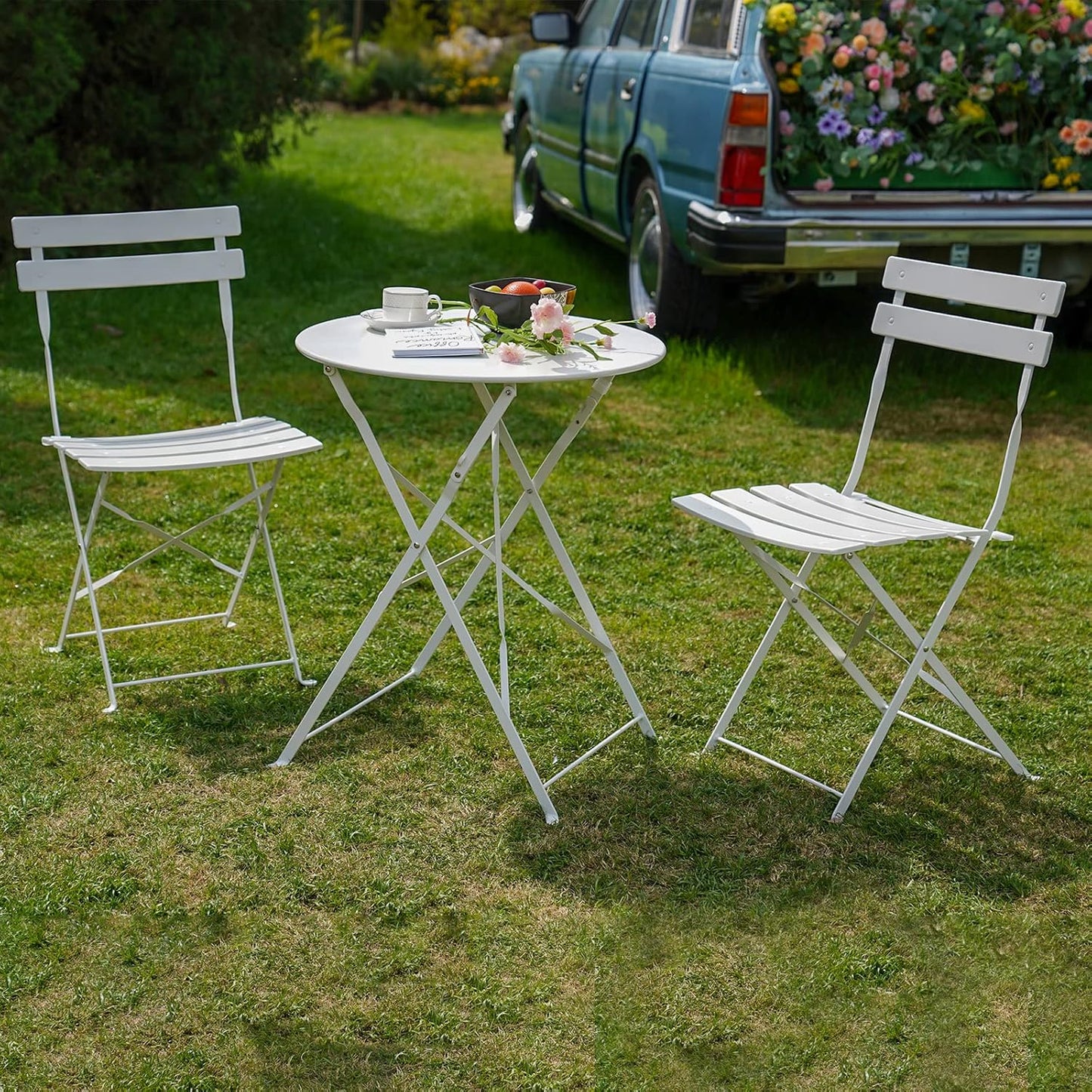 Grand patio 3-Piece Folding Bistro Set for Outdoor Enjoyment