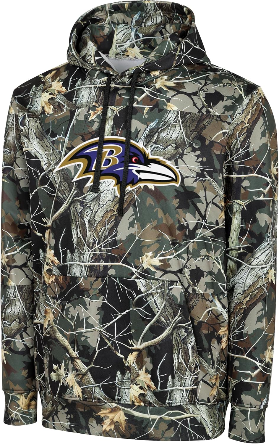 FOCO NFL Men's Official Sideline Hunter Camo Hoodie Sweatshirt
