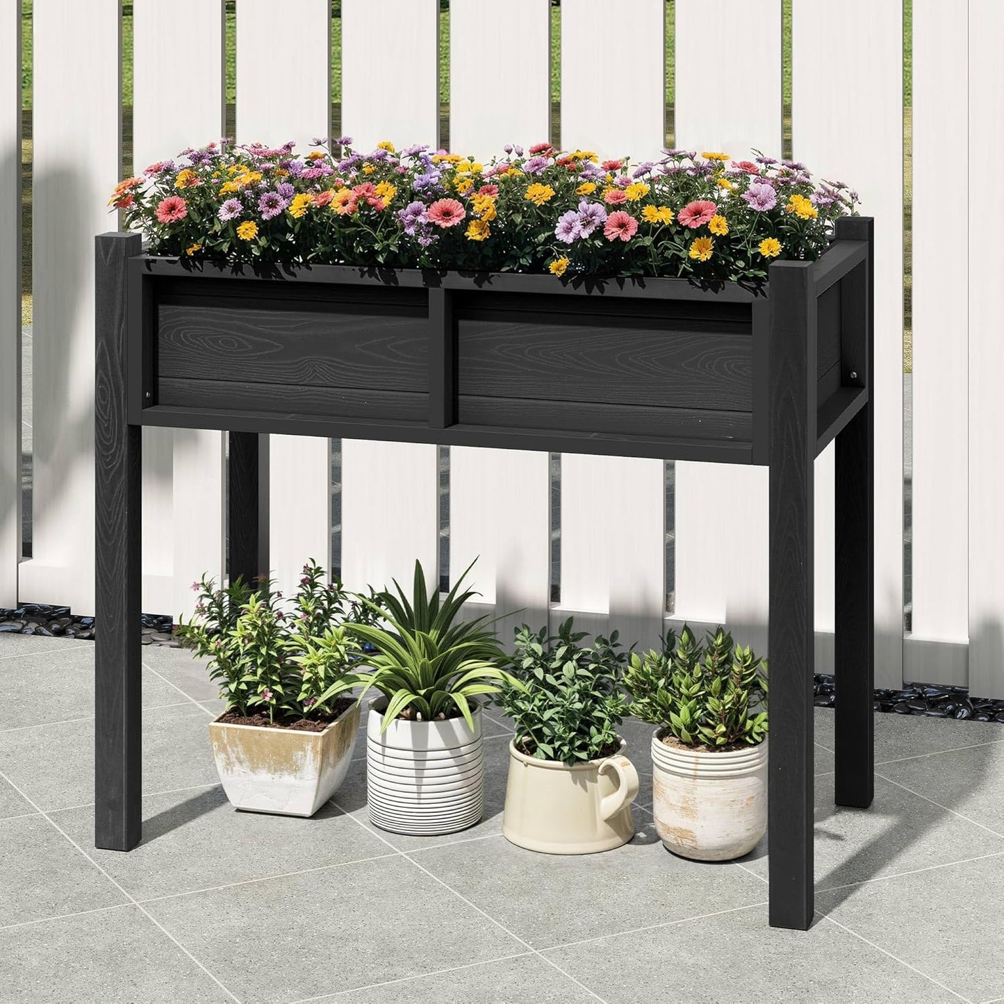DWVO Outdoor Planter Box with Efficient Drainage System