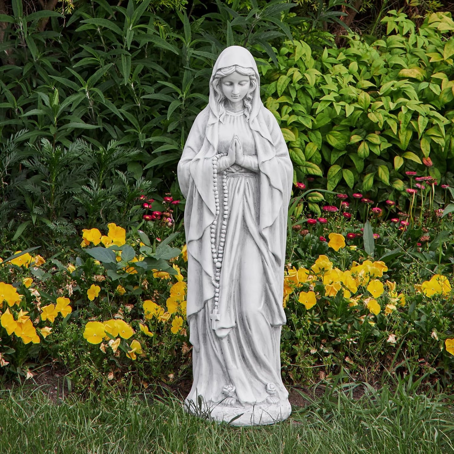 Virgin Mary Praying Statue 29.9 Inch Outdoor Garden Decor