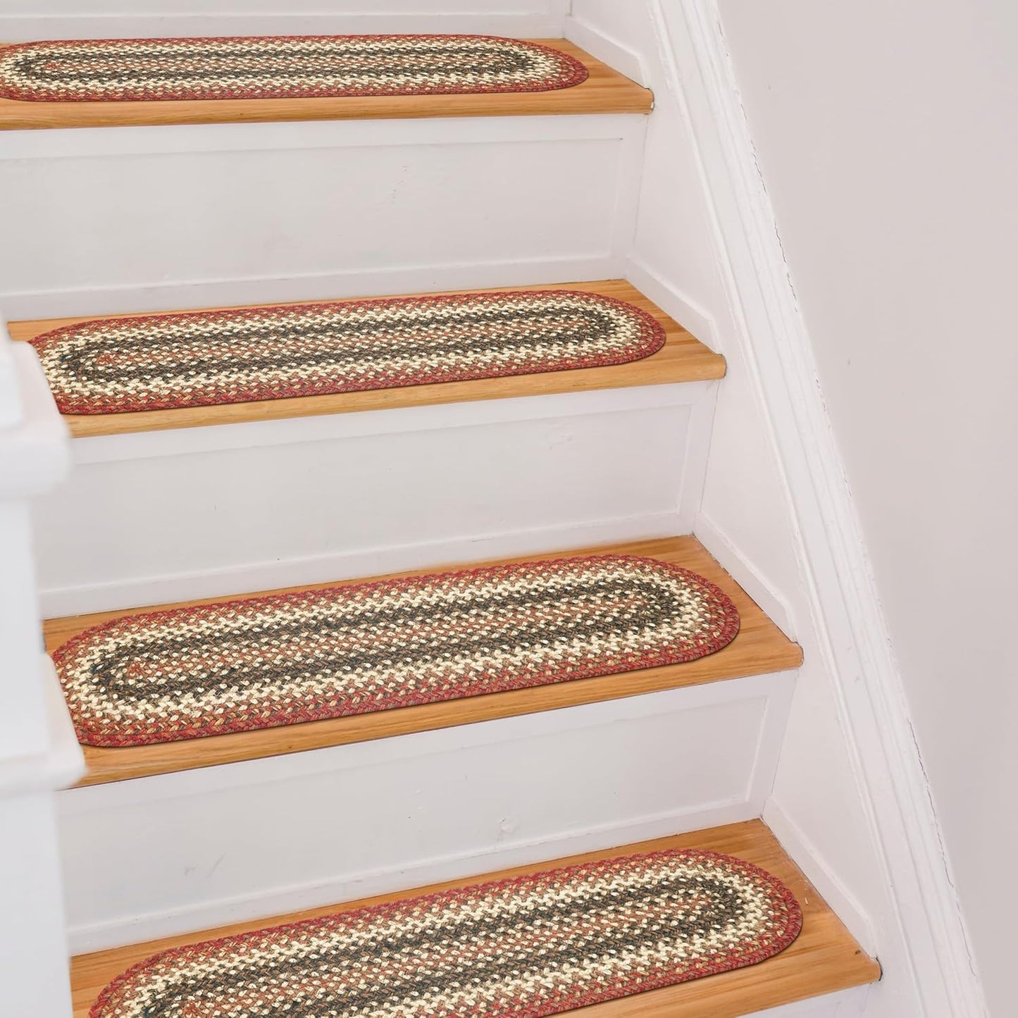 Chester Jute Braided Staircase Step Treads for Country Decor