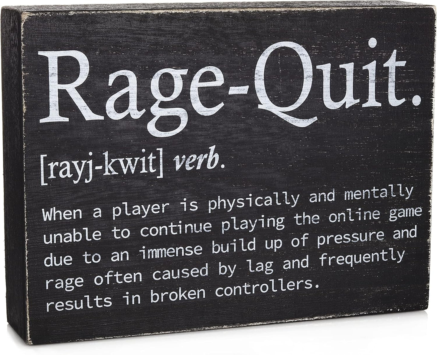 Rage Quit Wall Art for Gamer Room