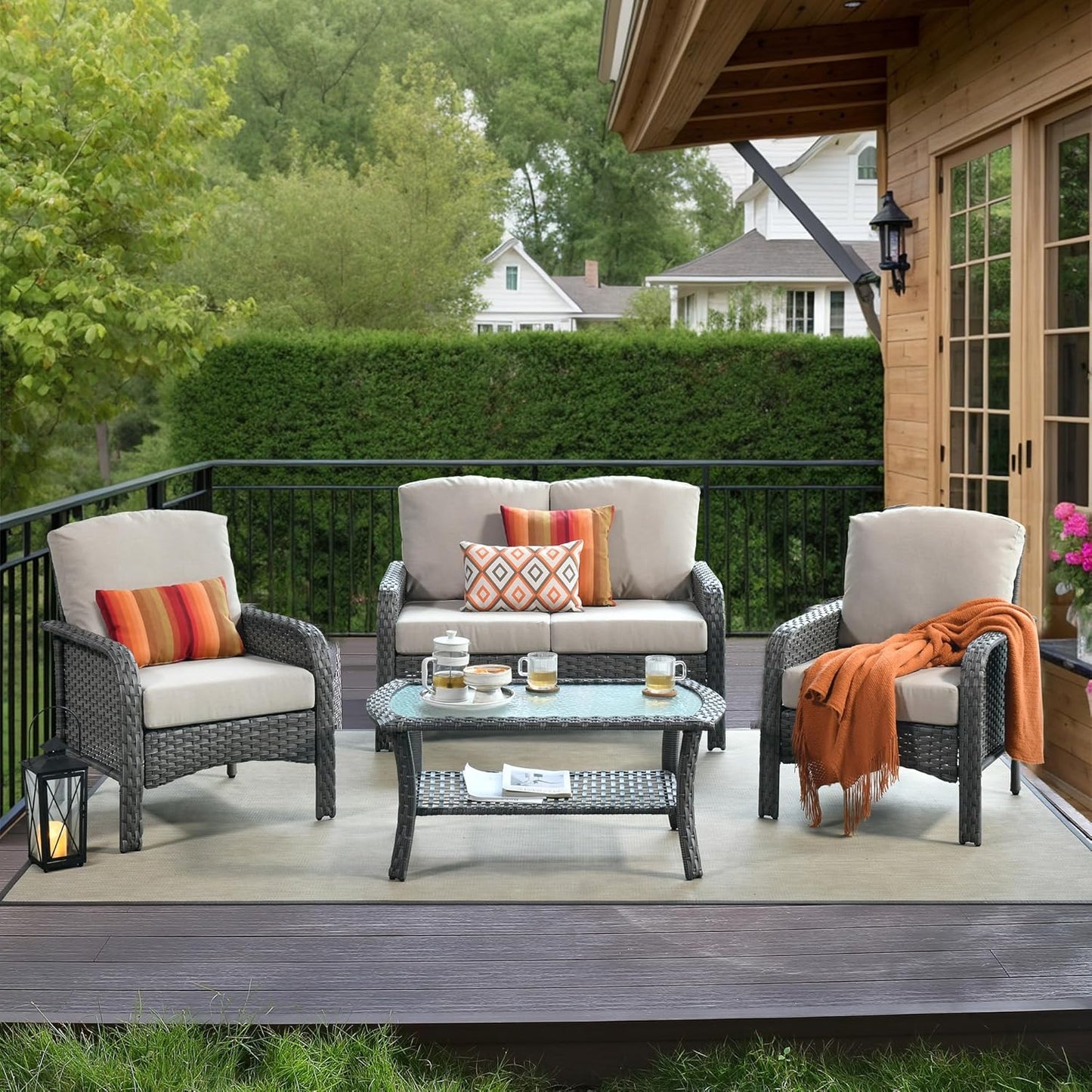 HOOOWOOO Patio Furniture Set for Ultimate Outdoor Comfort